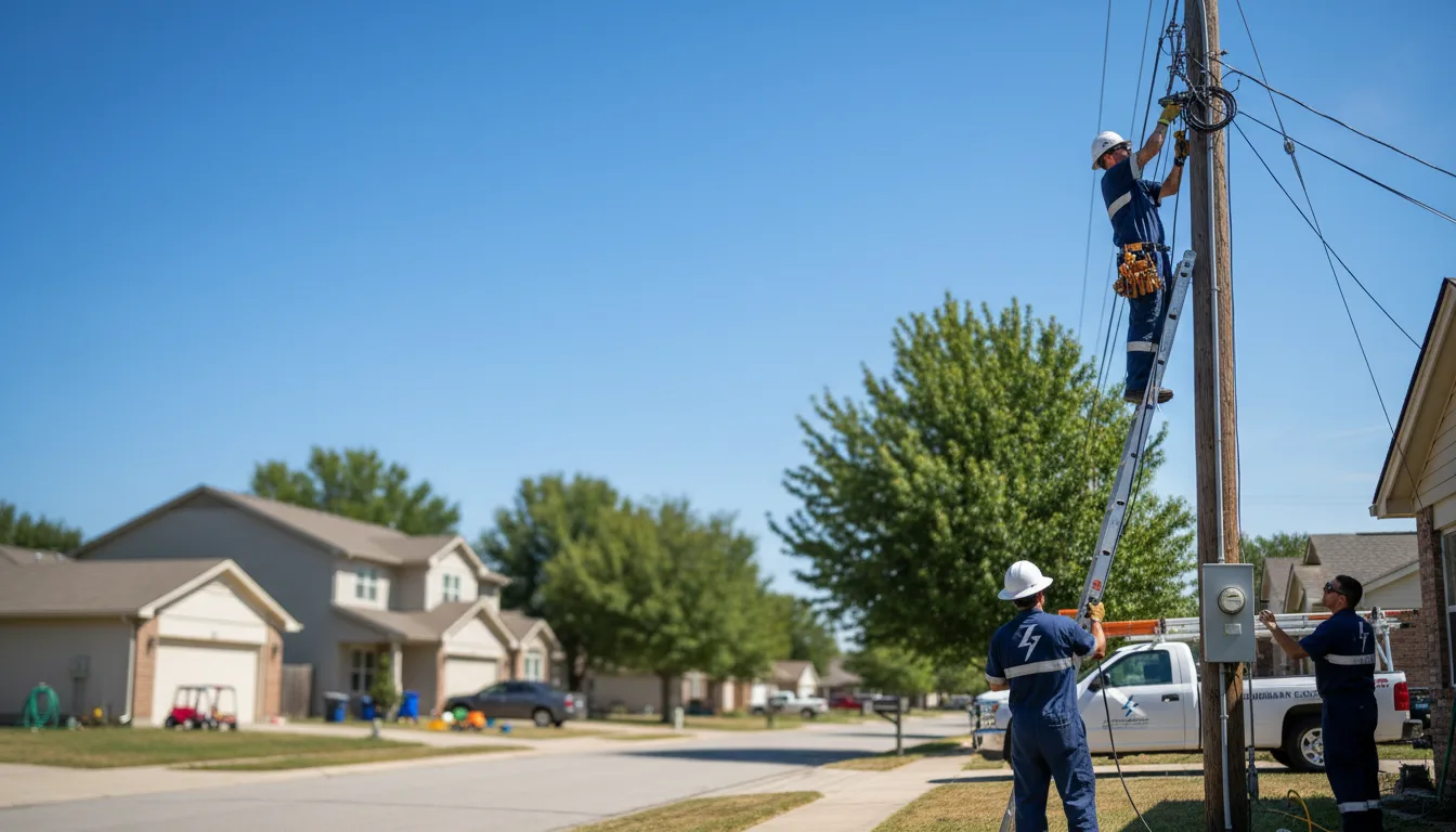 Residential electrician providing installation services in Hancock, IA